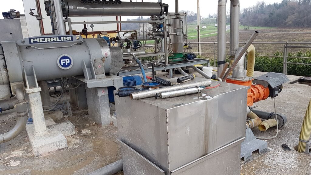 separatore in funzione per rumine bovino presso macello olivieri spa pastrengo (vr)